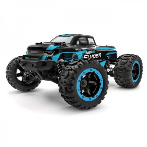 BlackZon Slyder MT 1/16 4WD Electric Brushed Monster Truck (Blue) - 540104