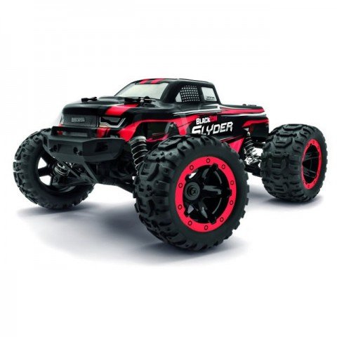 BlackZon Slyder MT 1/16 4WD Electric Brushed Monster Truck (Red) - 540098