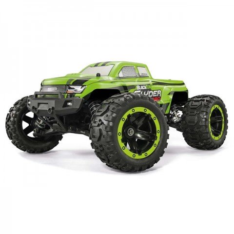 BlackZon Slyder MT Turbo 1/16 4WD 2S Brushless Monster Truck (Green) - 540200