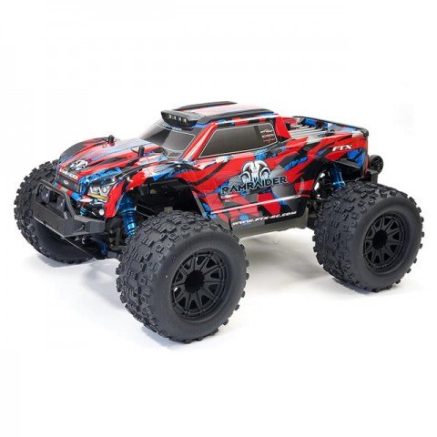 FTX Ramraider 1/10 Brushless Monster Truck RTR with 2.4Ghz Radio System (Red Blue) - FTX5497RB