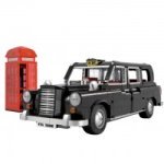 CaDA LEVC London Black Cab Taxi and Phone Box 1871 Pieces (Unassembled Brick Build Kit) - C62004W