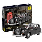 CaDA LEVC London Black Cab Taxi and Phone Box 1871 Pieces (Unassembled Brick Build Kit) - C62004W