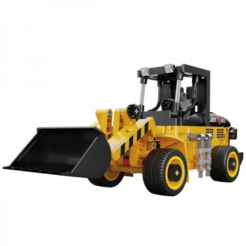 CaDA Wheel Loader Construction 403 Pieces (Unassembled Brick Build Kit) - C65023W