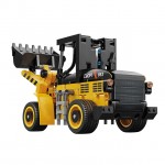 CaDA Wheel Loader Construction 403 Pieces (Unassembled Brick Build Kit) - C65023W