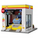 CaDA Shell Fuel Station Car Wash 294 Pieces (Unassembled Brick Build Kit) - C66030W