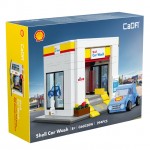 CaDA Shell Fuel Station Car Wash 294 Pieces (Unassembled Brick Build Kit) - C66030W