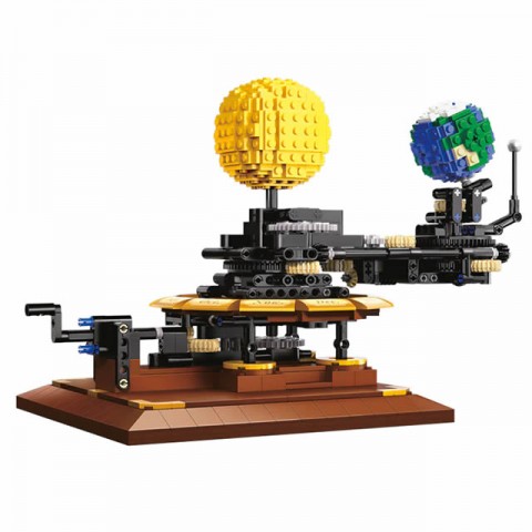 CaDA Solar System Sun, Earth and Moon 865 Pieces (Unassembled Brick Build Kit) - C71004W