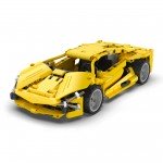 CaDA Pullback Lighting Sports Car 1/18 Scale 357 Pieces (Unassembled Brick Build Kit) - C52021W