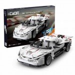 CaDA Pullback Apocalypse Sports Car 1/18 Scale 368 Pieces (Unassembled Brick Build Kit) - C52026W