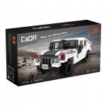 CaDA US Army Mini Humvee Truck 1/24 Scale 328 Pieces (Unassembled Brick Build Kit) - C55022W