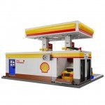 CaDA Shell Retail Petrol Fuel Station 1309 Pieces (Unassembled Brick Build Kit) - C66026W