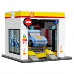 CaDA Shell Fuel Station Car Wash 294 Pieces (Unassembled Brick Build Kit) - C66030W