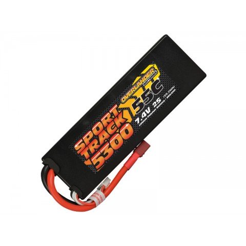 Overlander Sport Track 7.4v 2S 5300mAh LiPo 55C Battery with Deans Connector - OL-3141
