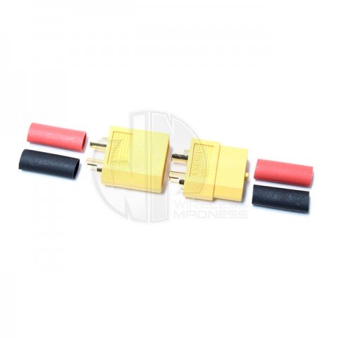 Logic RC XT60 Battery Connector Set with Heat Shrink (2 pairs) - FS-XT60/2