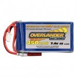 Overlander 450mAh 7.4v 2S 35C Supersport Pro LiPo Battery with JST Connector - OL-2556