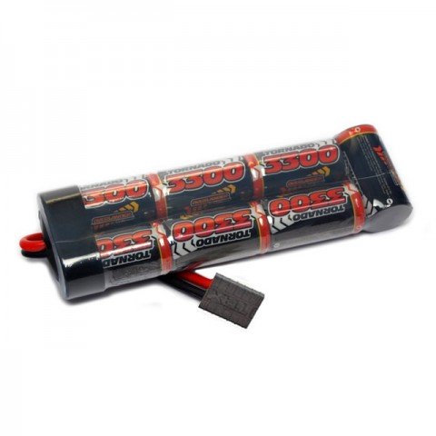 Overlander NiMh Battery Pack SubC 3300mah 8.4v Premium Sport with Traxxas Connector - OL-2719TRX