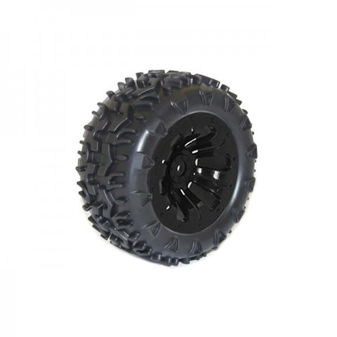 FTX Carnage 1/10 Mounted Wheels and Tyres 12mm Hex (Pack of 2 Black) - FTX6310B