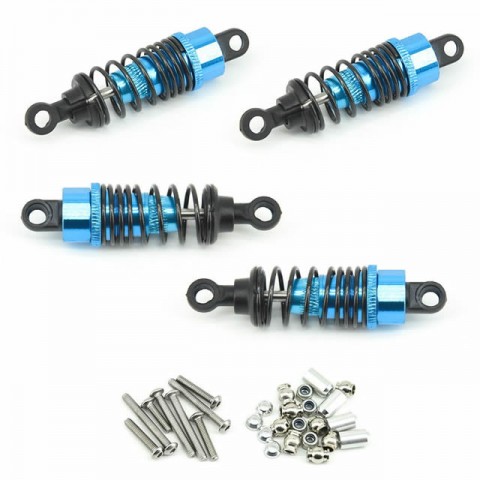 RC Overhaul Shock Set Blue Aluminium for Tamiya TT01 (Set of 4 Suspension) - RCO-TAM05